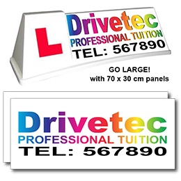 Mini-Professional Roof Sign - Graphic Advantage Tri-Pak XTRA